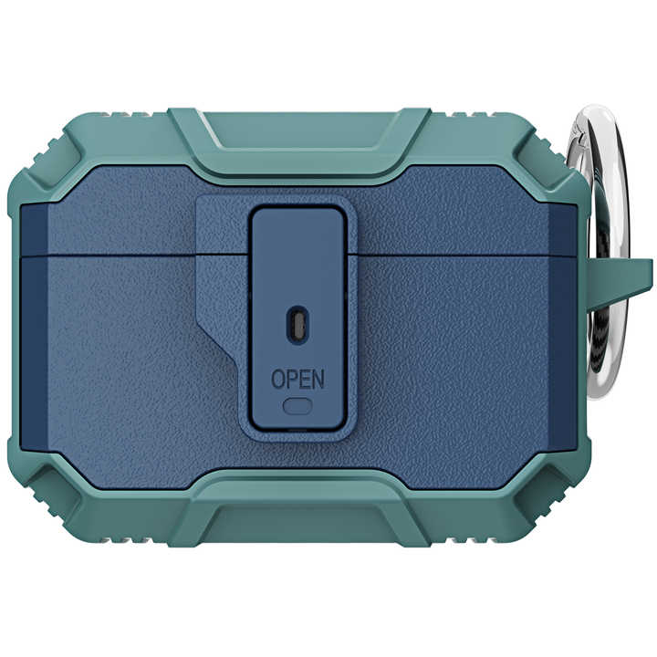 Robust heldekkende deksel med nøkkelring for AirPods Pro 2, designet for maksimal beskyttelse mot støt og riper.