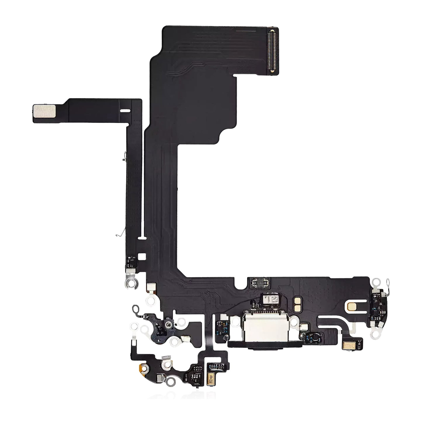 Ladeport flekskabel for iPhone 12 i høykvalitets materiale.