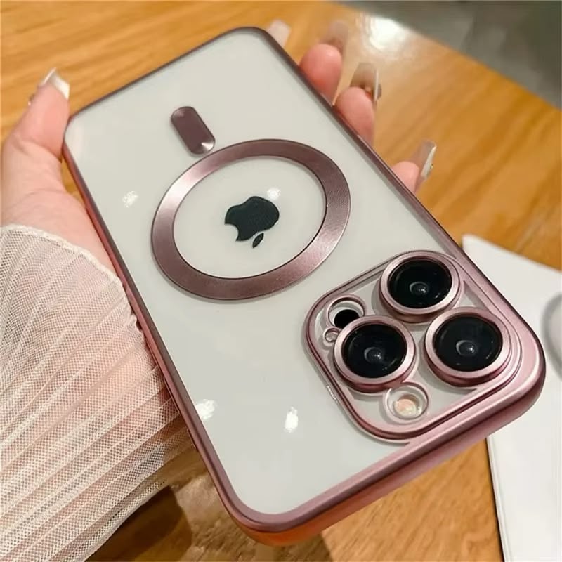 Magnetisk deksel for iPhone 16 Pro Max med matt overflate og Magsafe-kompatibilitet.