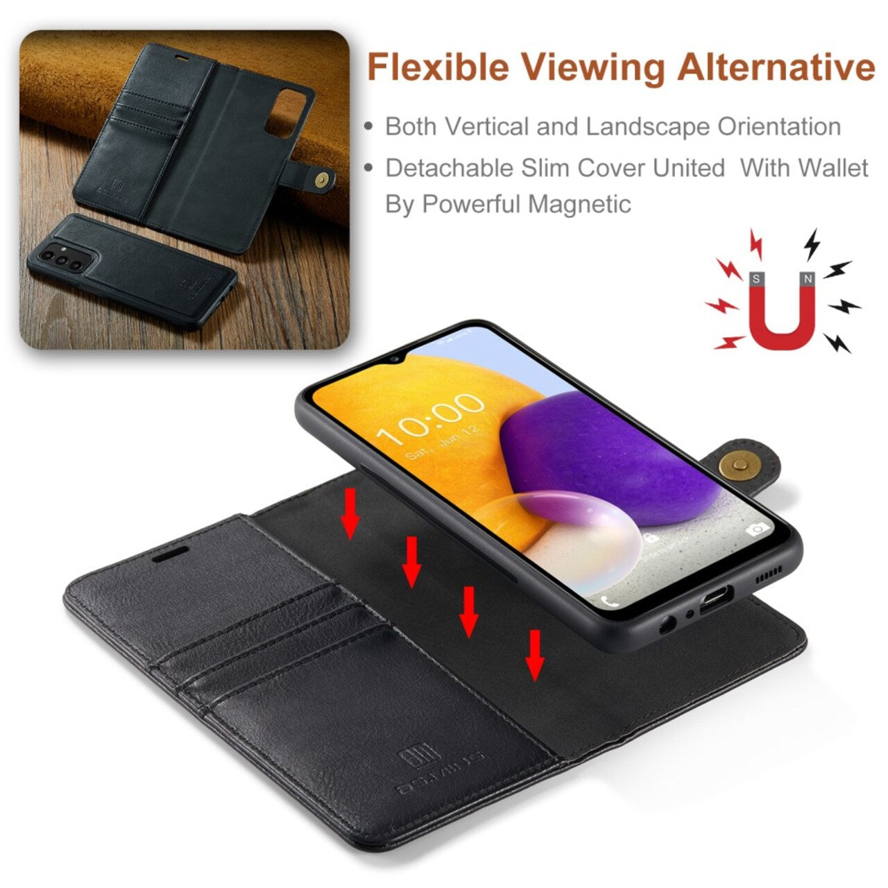 DG.MING - Magnet Wallet Samsung Galaxy A13 5G