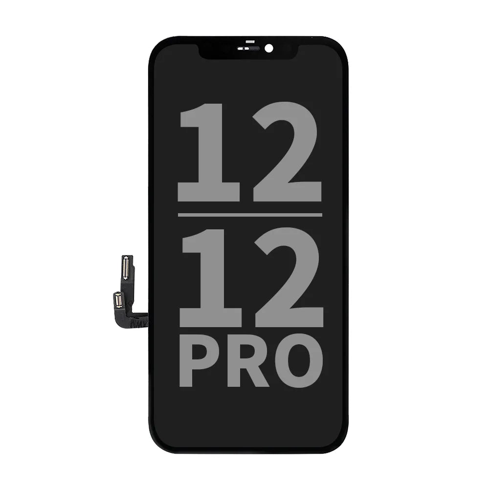 Avansert LCD-skjermmontering for iPhone 12 Pro Max, svart reservedel.