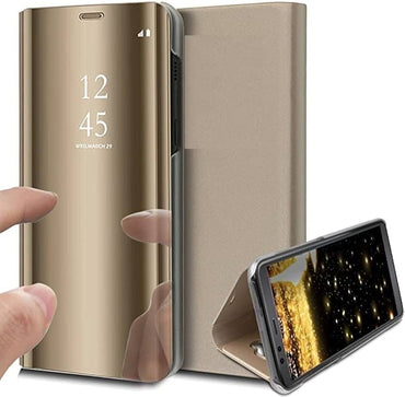 Samsung Galaxy S10+ speildeksel, flip-design, støtsikker, optimal visningsvinkel.
