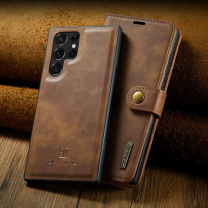 Magnetisk Lommebok-deksel for Samsung S25 ULTRA – Avtakbart 2-i-1 Flip Case med Kortholder