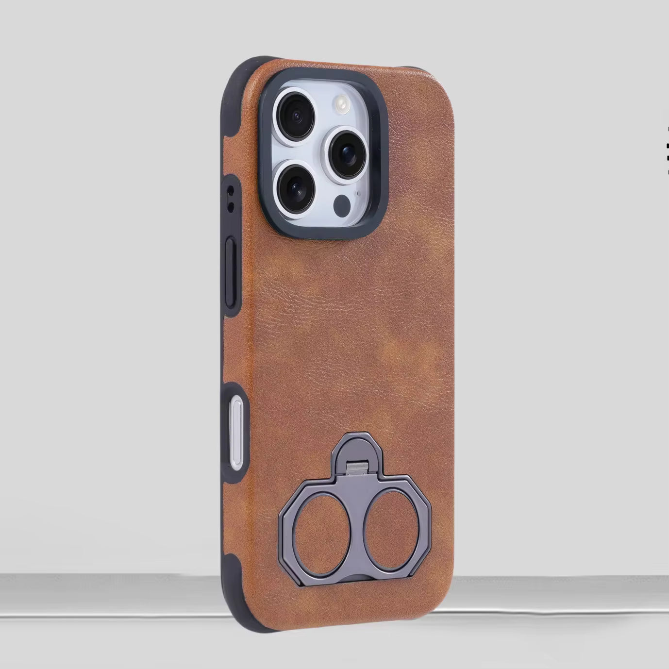 iPhone 15 Pro Dobbel Finger-Ring Deksel – 360° Rotasjon