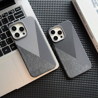 iPhone 13/14 Business Lærdeksel – Anti-Drop Multicolor