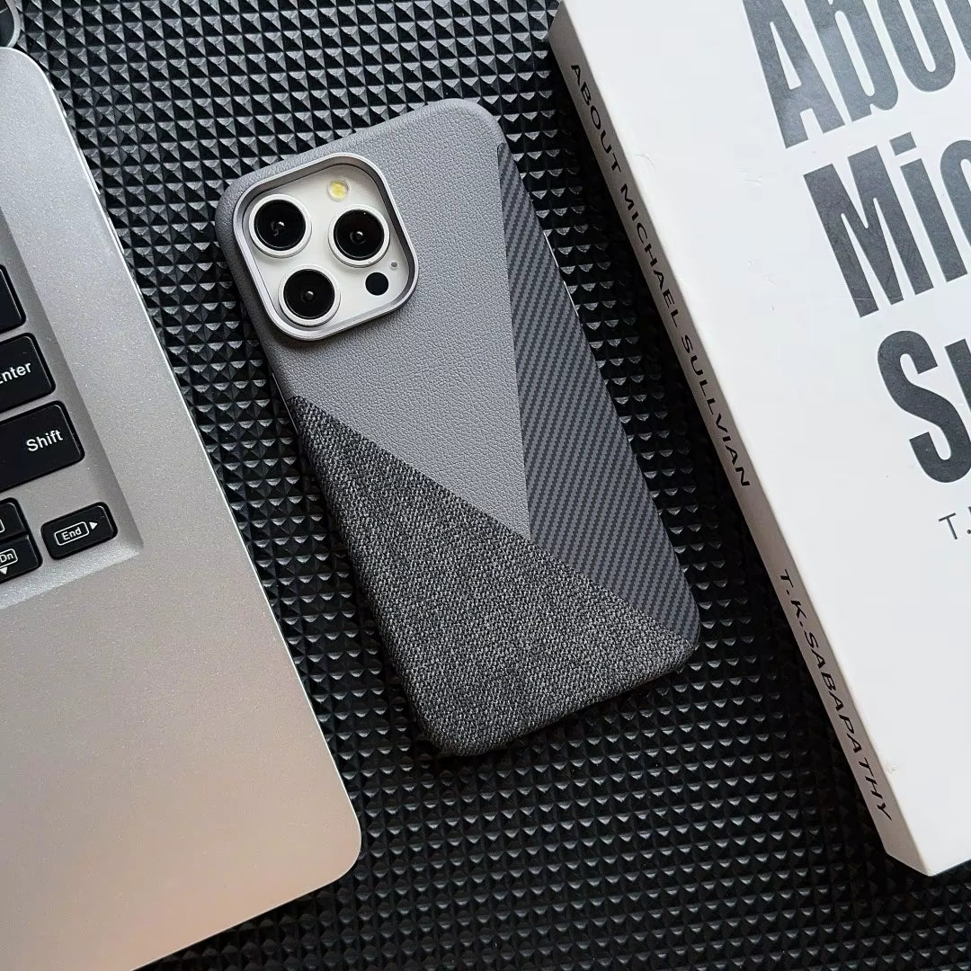 iPhone 15 Pro Max Business Lærdeksel – Anti-Drop Multicolor