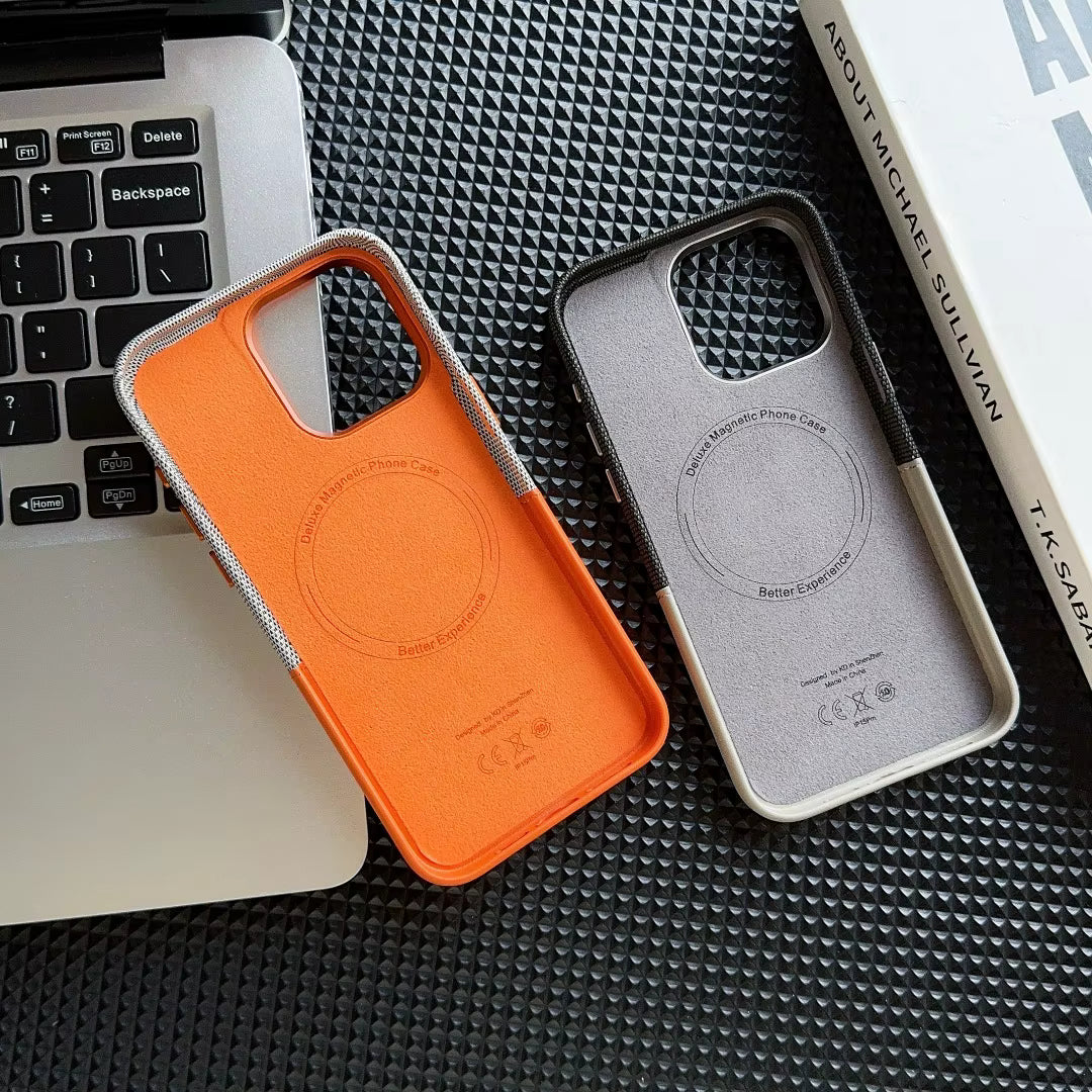 Business luksus bakdeksel med kortholder – iPhone 16