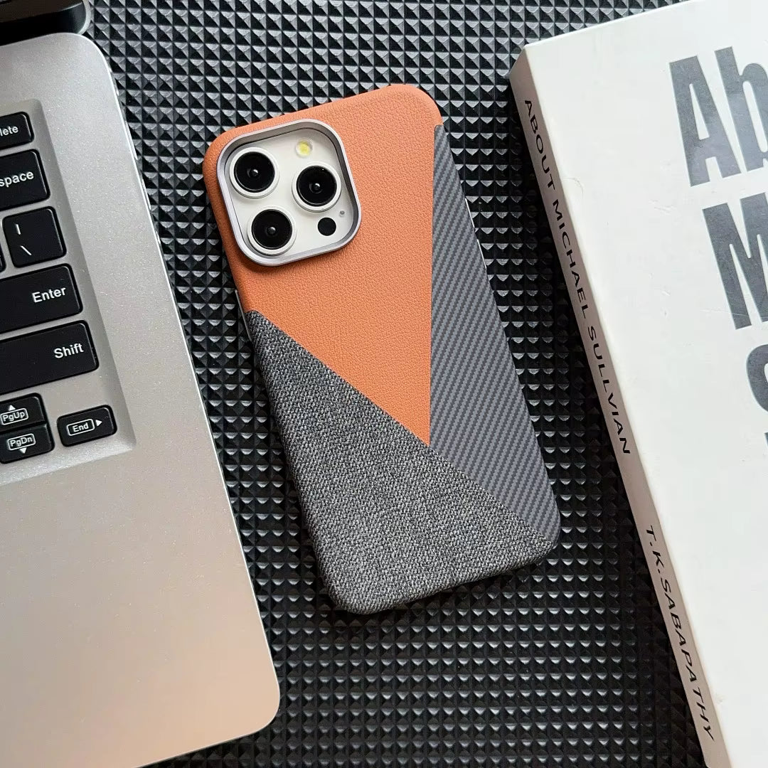 iPhone 13/14 Business Lærdeksel – Anti-Drop Multicolor