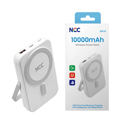 NCC Power Bank BP16 – 10000mAh MagSafe | Trådløs 15W Lading