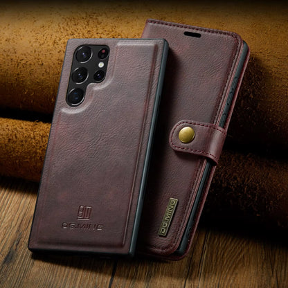 Magnetisk Lommebok-deksel for Samsung S25 ULTRA – Avtakbart 2-i-1 Flip Case med Kortholder