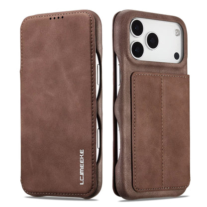 Wallet-deksel med kortholder - iPhone 14 - Brun