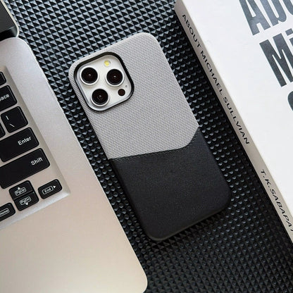 Business luksus bakdeksel med kortholder – iPhone 16 - Grå/Svart