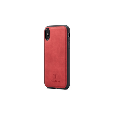 DG-Ming M2 deksel for Apple iPhone X/XS med avtagbart magnetisk design i slitesterkt lær.