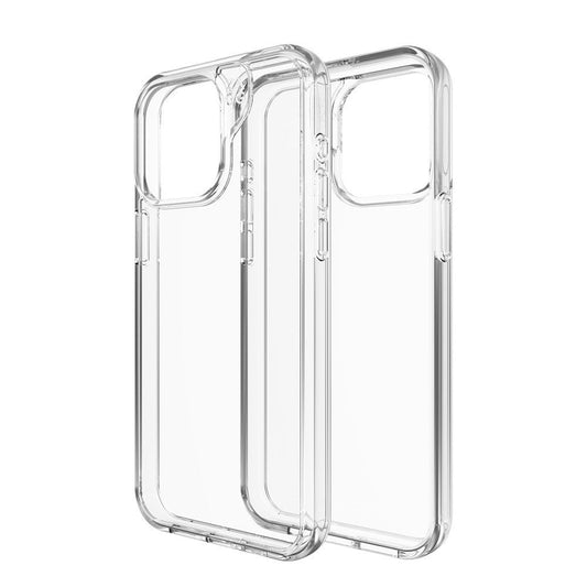 Clear GEAR4 Crystal Palace iPhone 13 case with drop protection up to 4 meters.