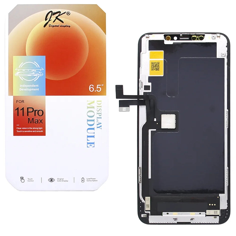 JK Display LCD for iPhone 11 Pro Max med Incell-teknologi og berøringssensor.